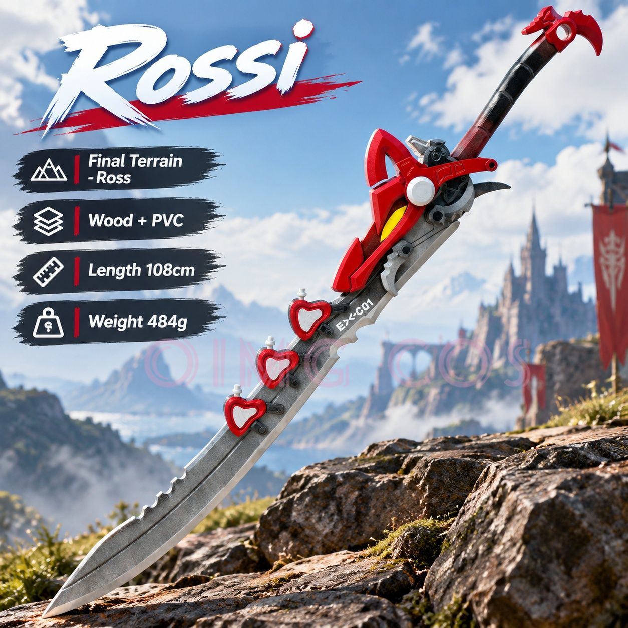 Cosplay Prop Knife - Реквизит для косплея персонажа Эндфилд Росси
