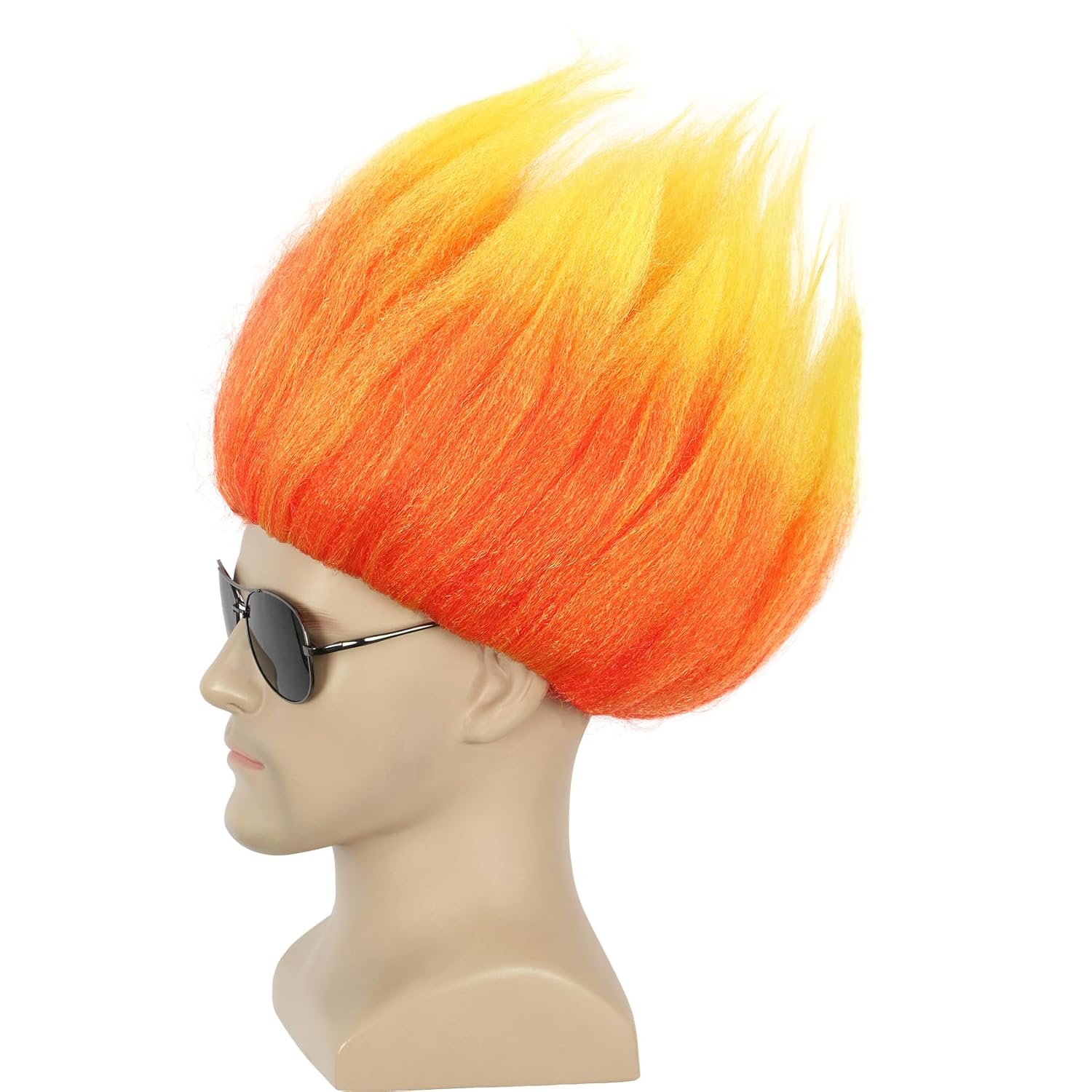 Короткий оранжевый парик, колю – обзор и цена Cosplay Flame Prop